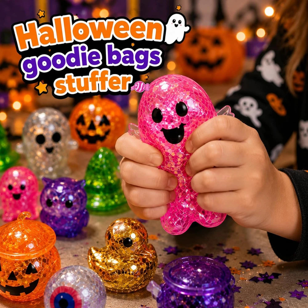 Spooky Glitter Halloween Squishies