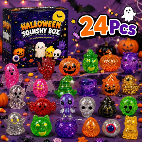 Spooky Glitter Halloween Squishies