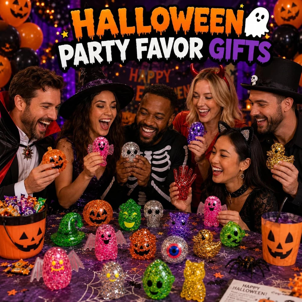 Spooky Glitter Halloween Squishies