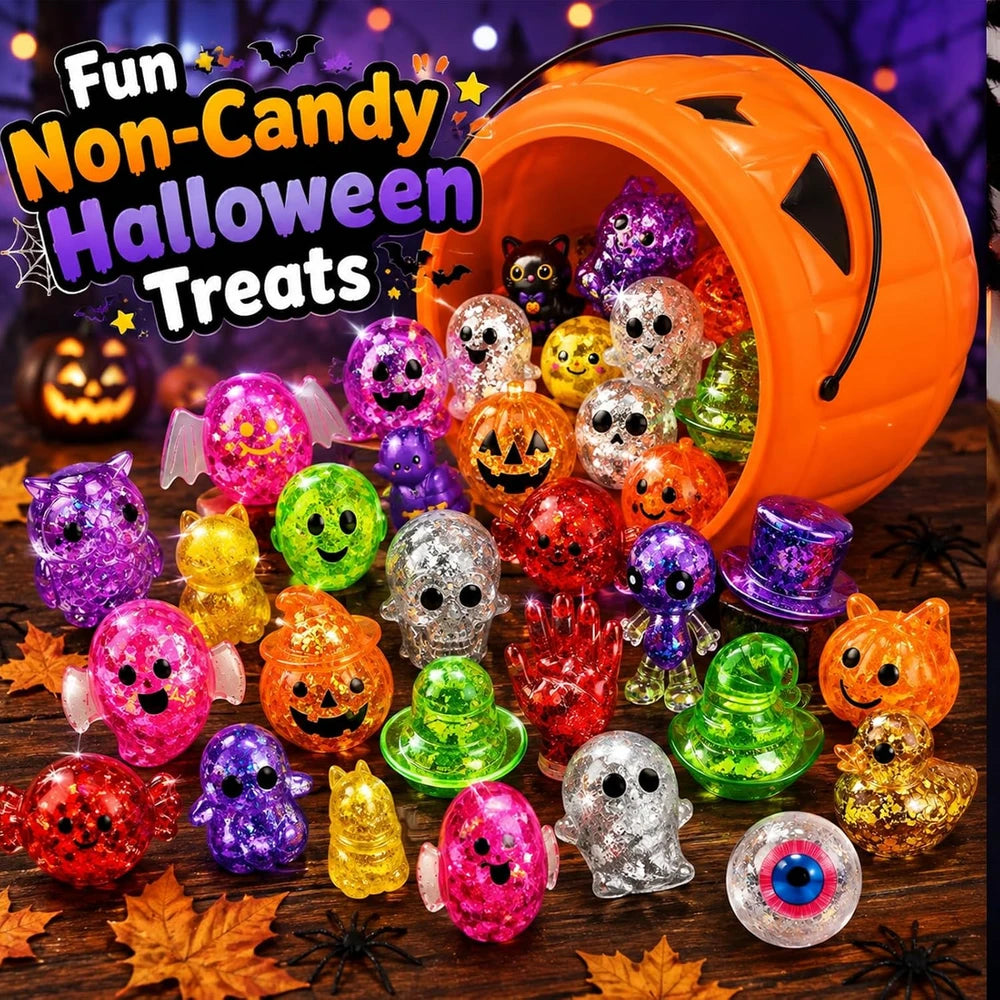 Spooky Glitter Halloween Squishies
