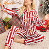 Striped Knit Pajama Set