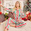 Striped Knit Pajama Set
